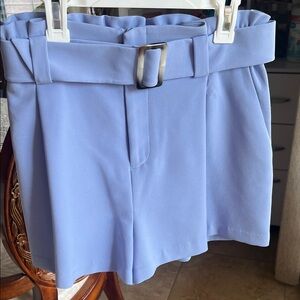 Nine West Light Blue Belted Shorts XS/S